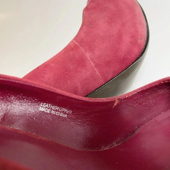 Ash Eloise Concealed Platform Dusty Rose Suede Court Shoe - Picture 11 of 13